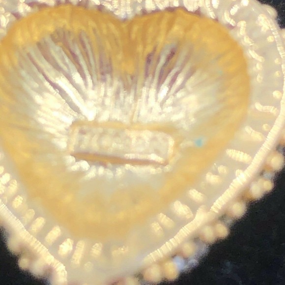 Roman Gold Tone Crystal Rhinestone Heart Pendant - Picture 8 of 10